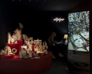 Imagen del stand diseñado por MLKT para la marca malagueña de cerámica artesanal ALFAJAR en la feria MAISON et OBJET de París en septiembre de 2025