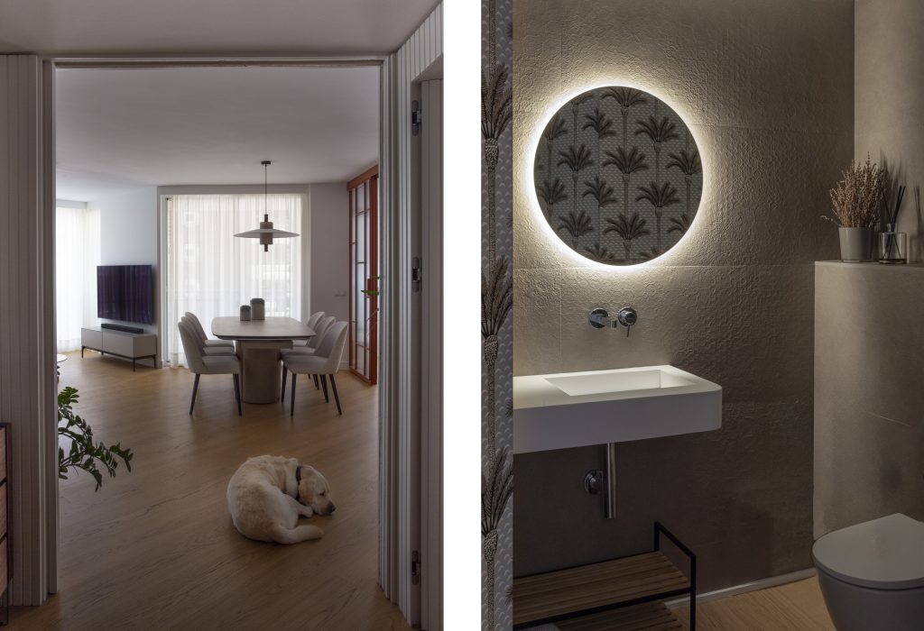 Imágenes del interior de la reforma integral de la vivienda en el barrio de La Malagueta.