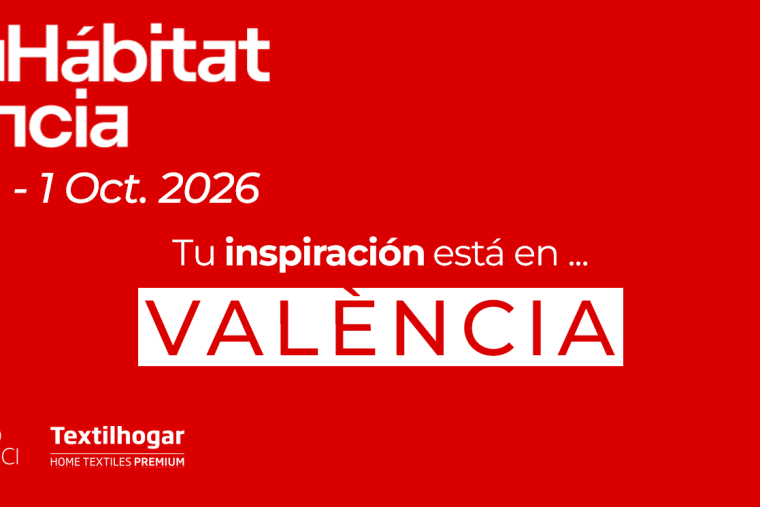 Cartel de la Feria Hábitat València a la que ha asistido el estudio de arquitectura e interiorismo MLKT.