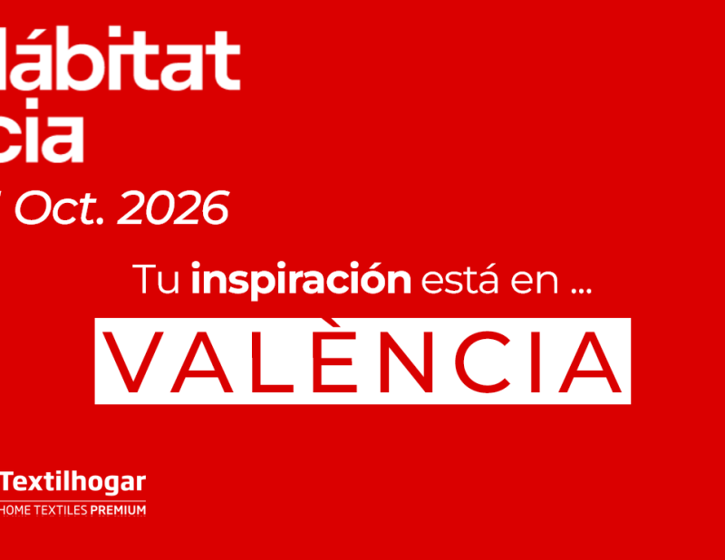 Cartel de la Feria Hábitat València a la que ha asistido el estudio de arquitectura e interiorismo MLKT.